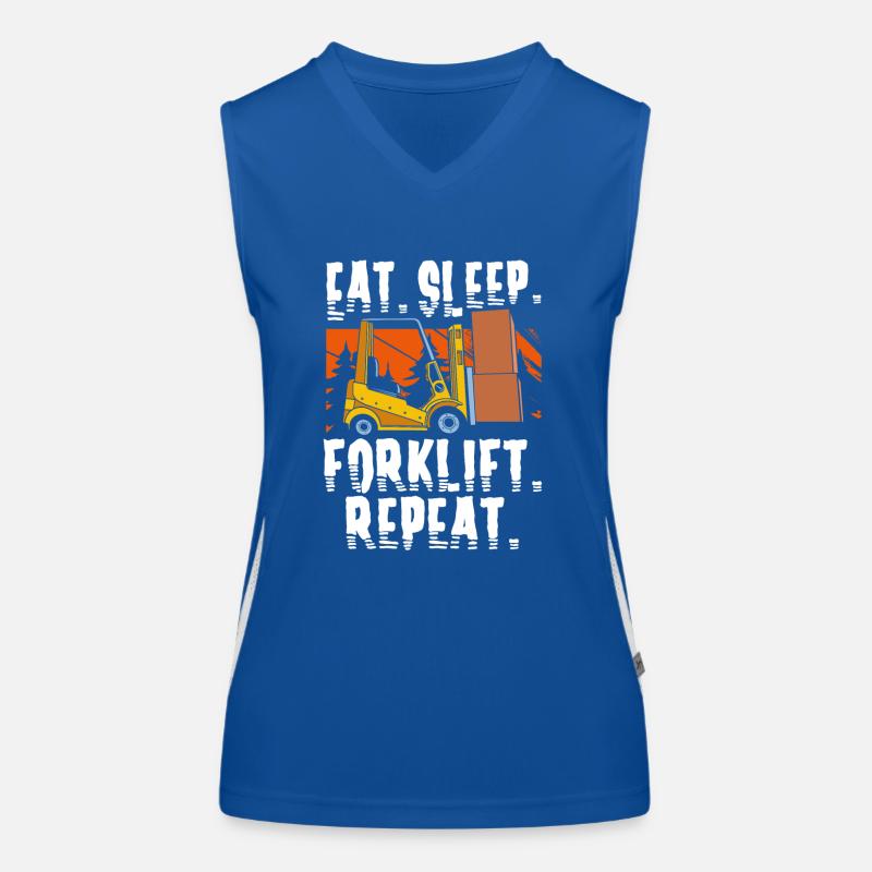 Forklift Driver Women's Functional Contrast Tank Top