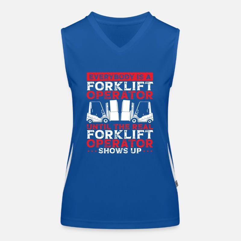 Forklift Operator Women's Functional Contrast Tank Top