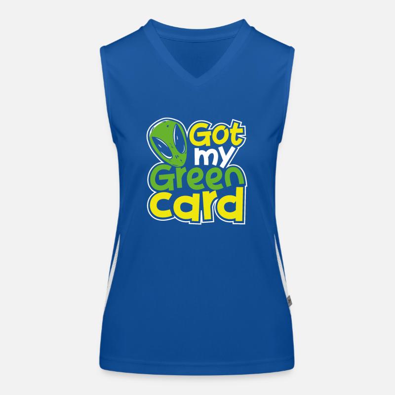 Sci-Fi Alien Raumschiff Alien Funktionelles Kontrast-Tank Top für Frauen