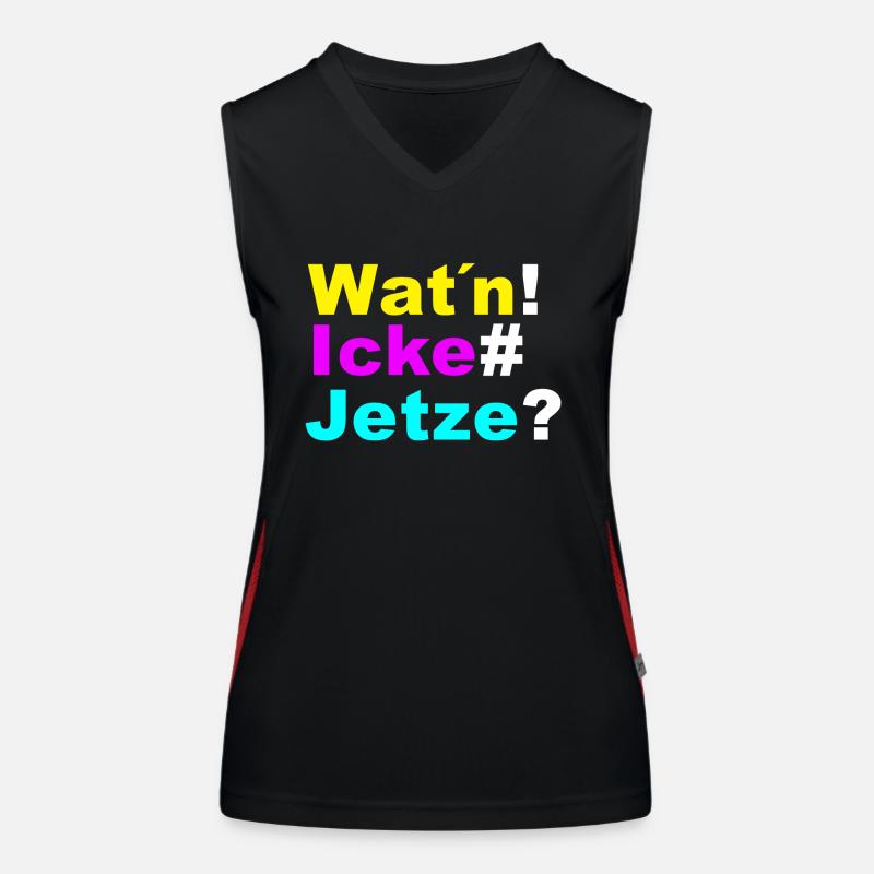 Wat'n ick jetze Women's Functional Contrast Tank Top