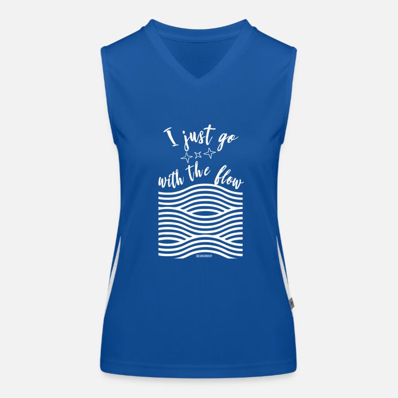 Geh mit dem Flow Funktionelles Kontrast-Tank Top für Frauen