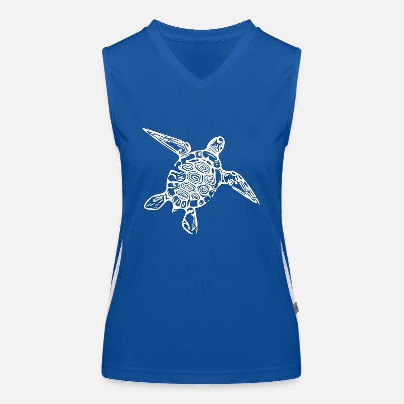 Little cute turtle Women's Functional Contrast Tank Top