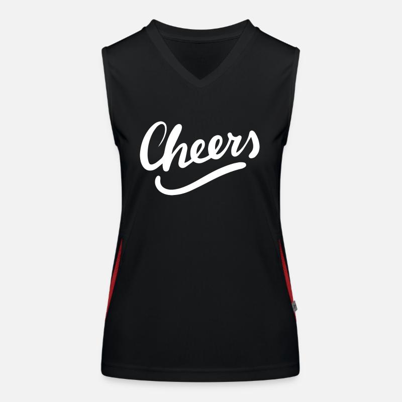 Cheers Cheers Drinking Women's Functional Contrast Tank Top