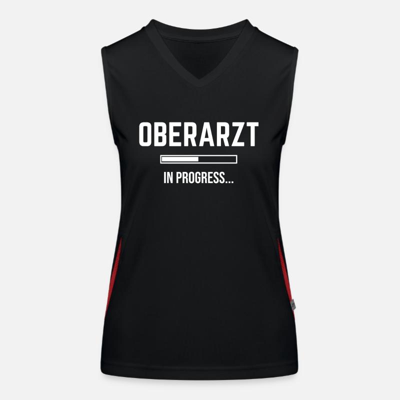 Senior Physician In Progress Women's Functional Contrast Tank Top