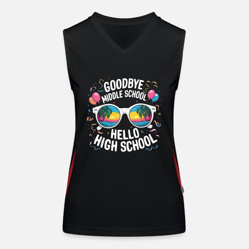 Goodbye Middle School Hello High School Women's Functional Contrast Tank Top