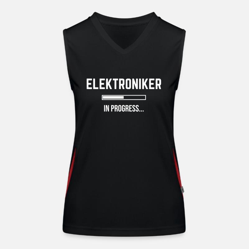 Electronics Technician In Progress Women's Functional Contrast Tank Top