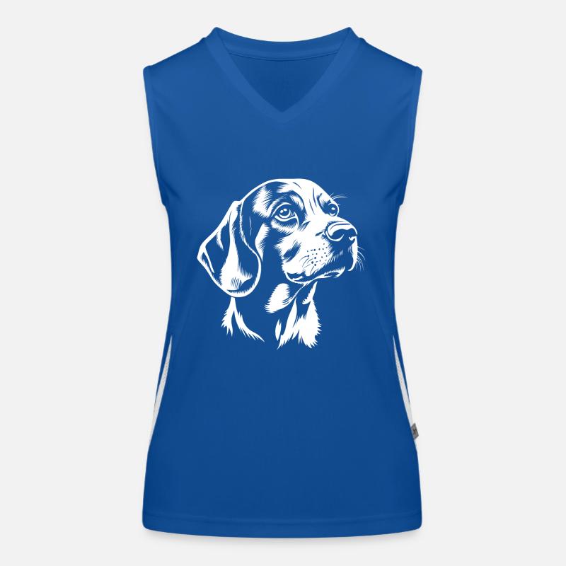 Beagle - Fan de chien Débardeur respirant contrasté Femme
