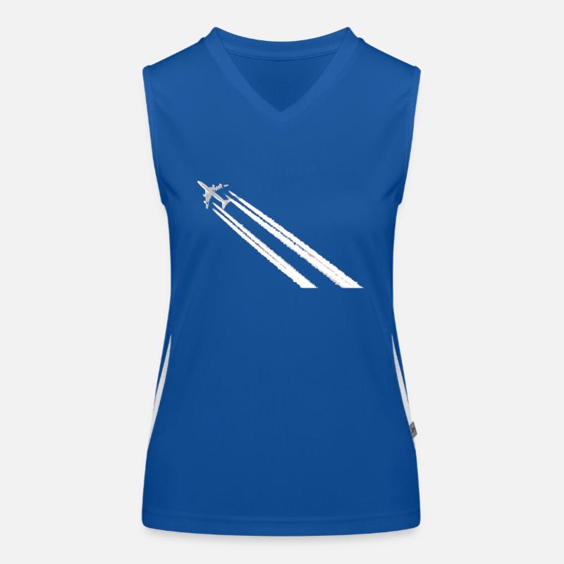 plane_w Funktionelles Kontrast-Tank Top für Frauen