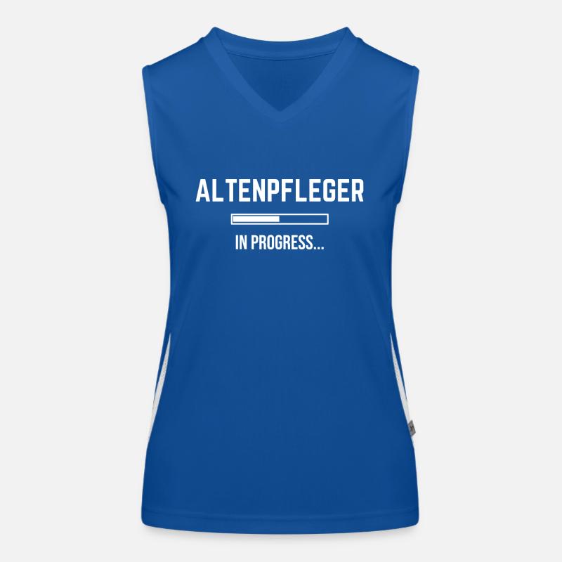 Altenpfleger In Progress Funktionelles Kontrast-Tank Top für Frauen