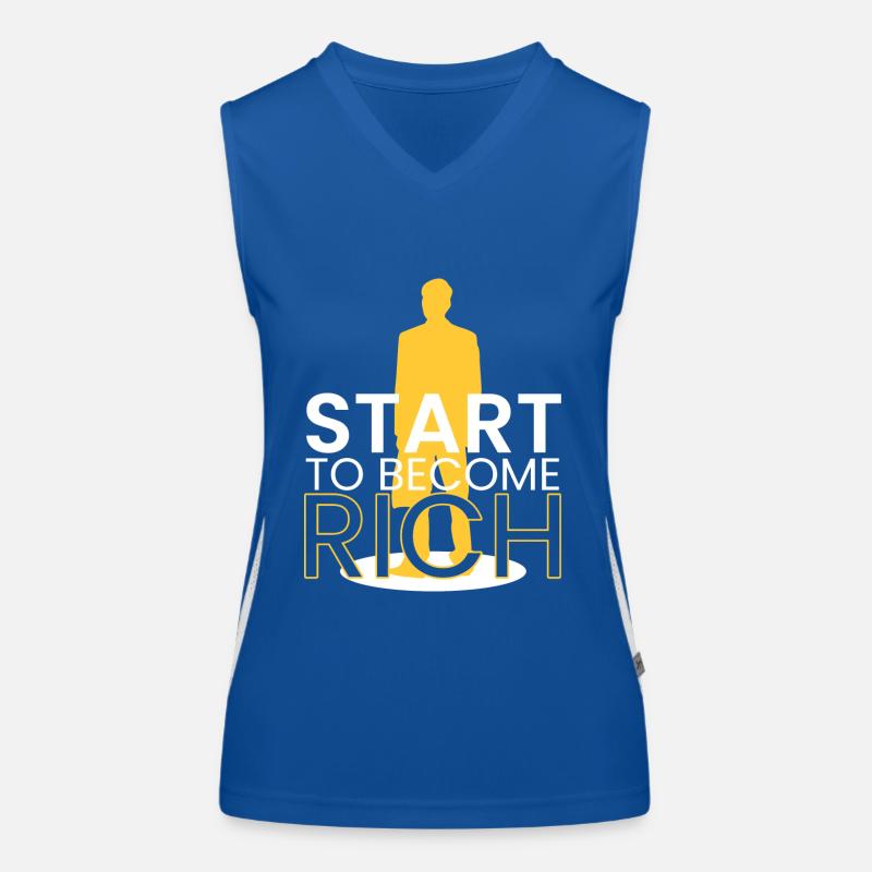 commencer à devenir riche Débardeur respirant contrasté Femme