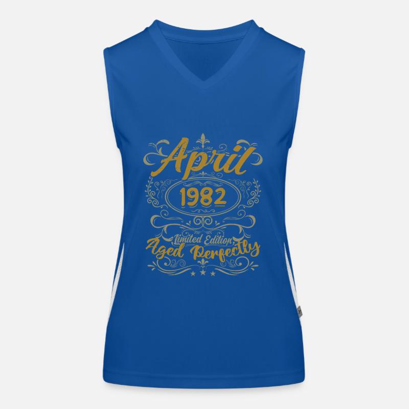 April 1982 Geburtstagsgeschenk April 1982 Funktionelles Kontrast-Tank Top für Frauen