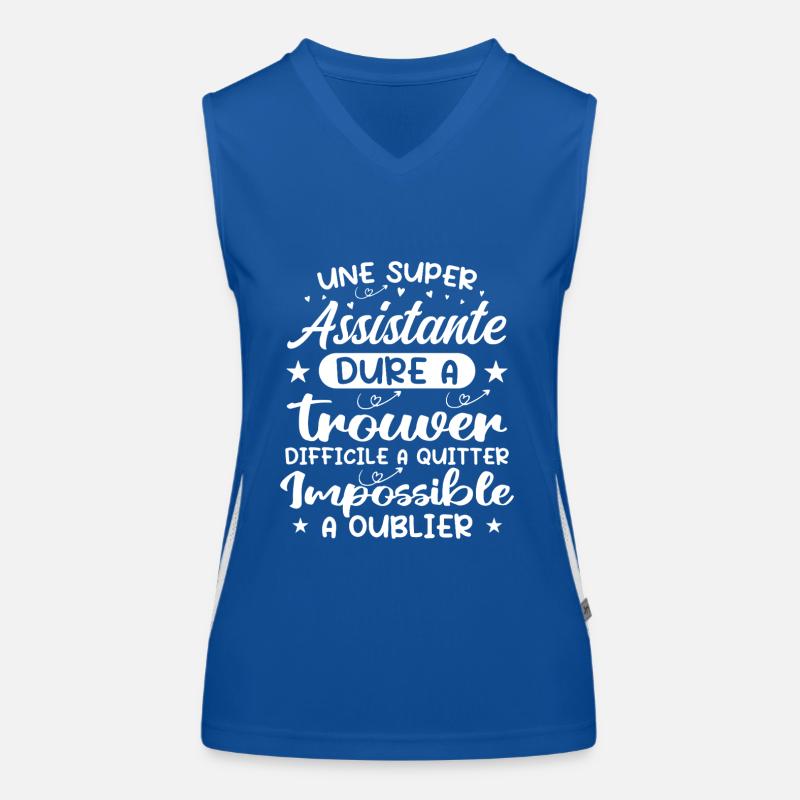 A Super Assistant - Assistant Gift Women's Functional Contrast Tank Top