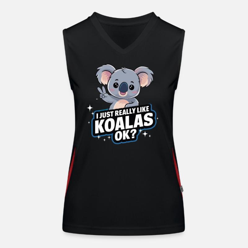 Koala Koalas Koalabär Tier Funktionelles Kontrast-Tank Top für Frauen