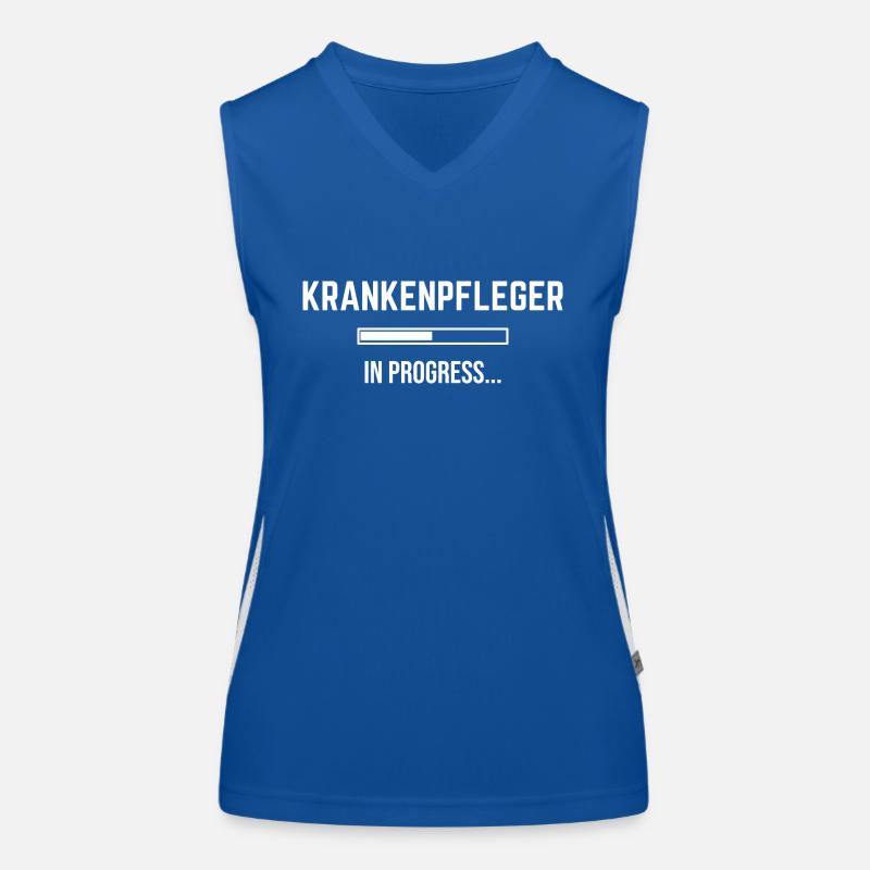 Krankenpfleger In Progress Funktionelles Kontrast-Tank Top für Frauen