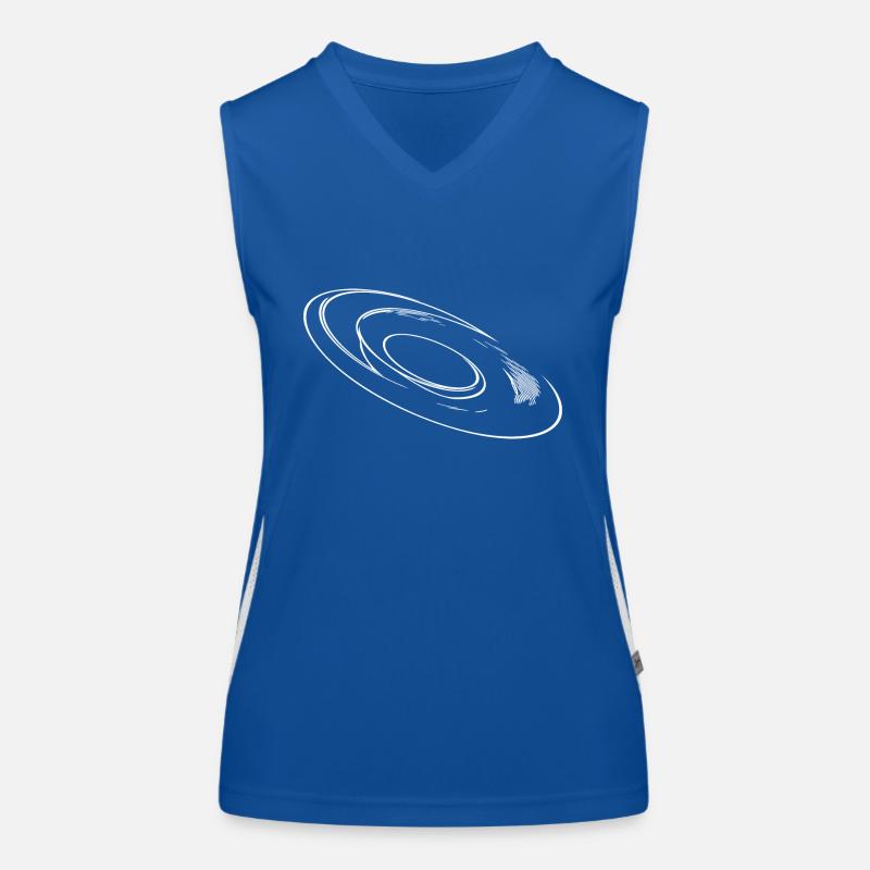 Geometric three-dimensional circular disk Women's Functional Contrast Tank Top