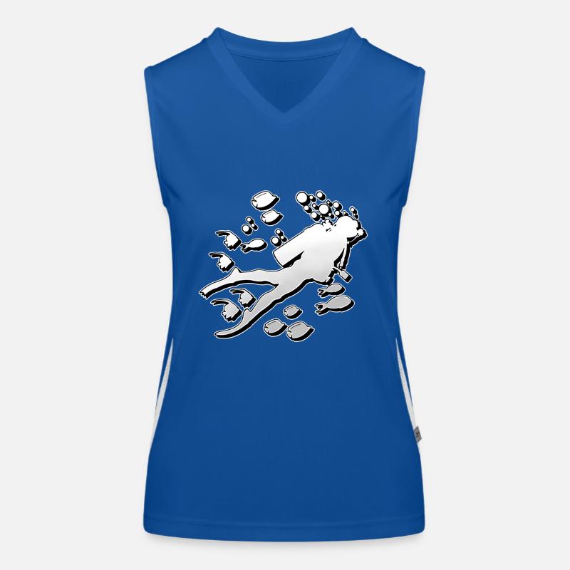 Diving Divers Women's Functional Contrast Tank Top
