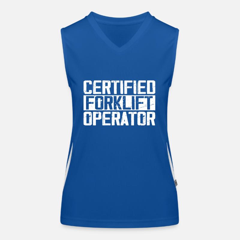 Certified Forklift Operator Women's Functional Contrast Tank Top