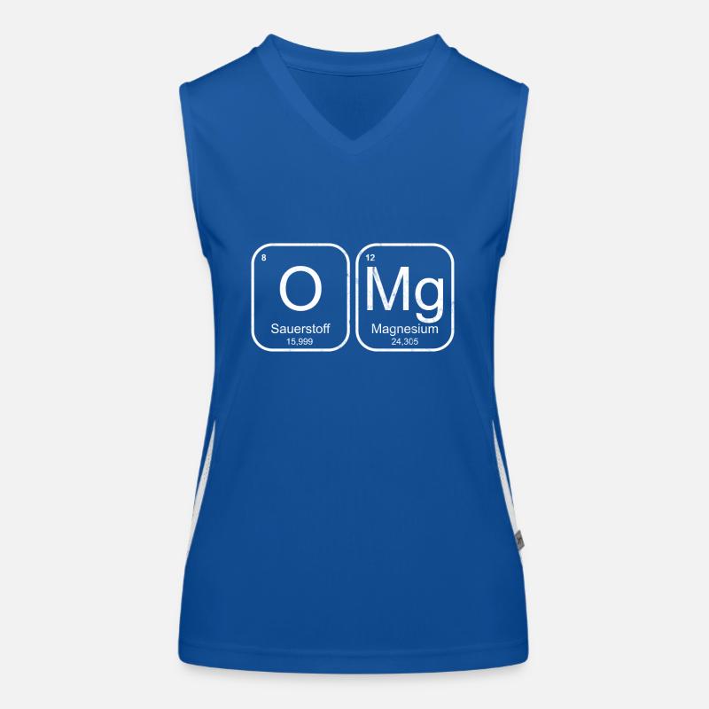 Teacher OMg chemistry elements Women's Functional Contrast Tank Top