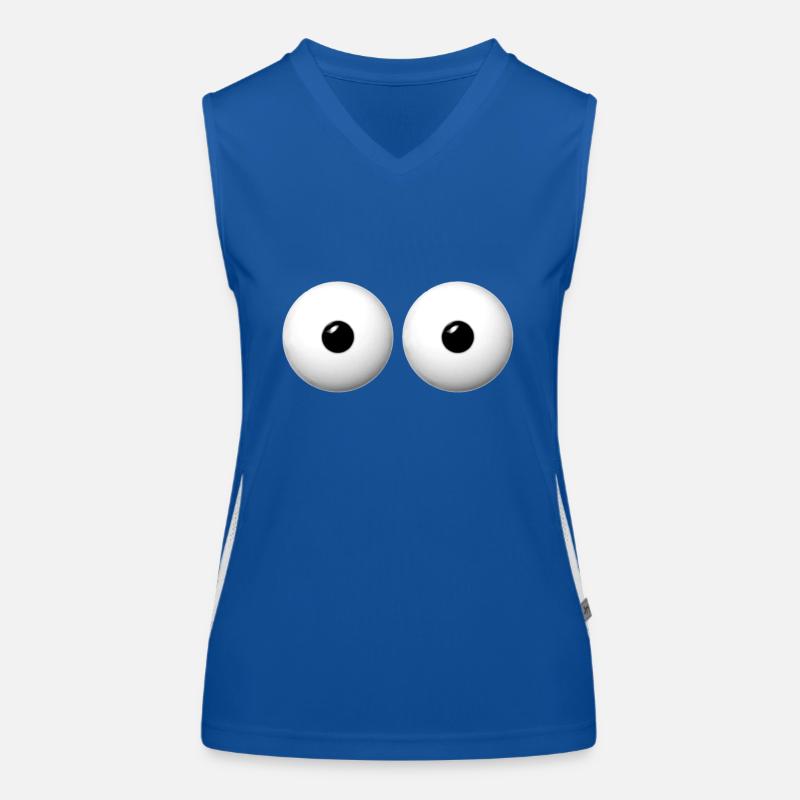augen Funktionelles Kontrast-Tank Top für Frauen