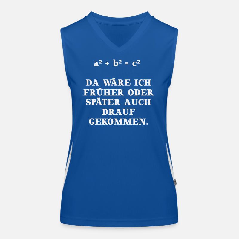 Mathe Satz des Pythagoras Geschenkidee lustig Funktionelles Kontrast-Tank Top für Frauen