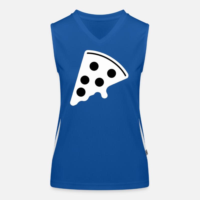 Pizza Gift Idea Pizza Slice Women's Functional Contrast Tank Top