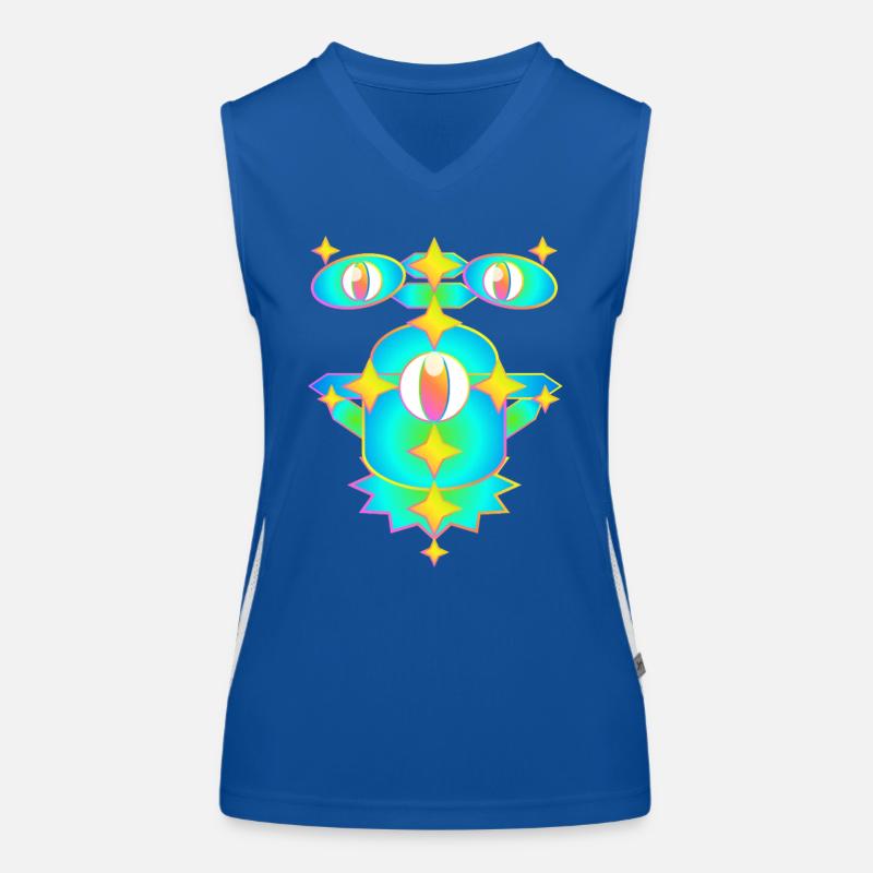 Milles étoiles version 2 Débardeur respirant contrasté Femme