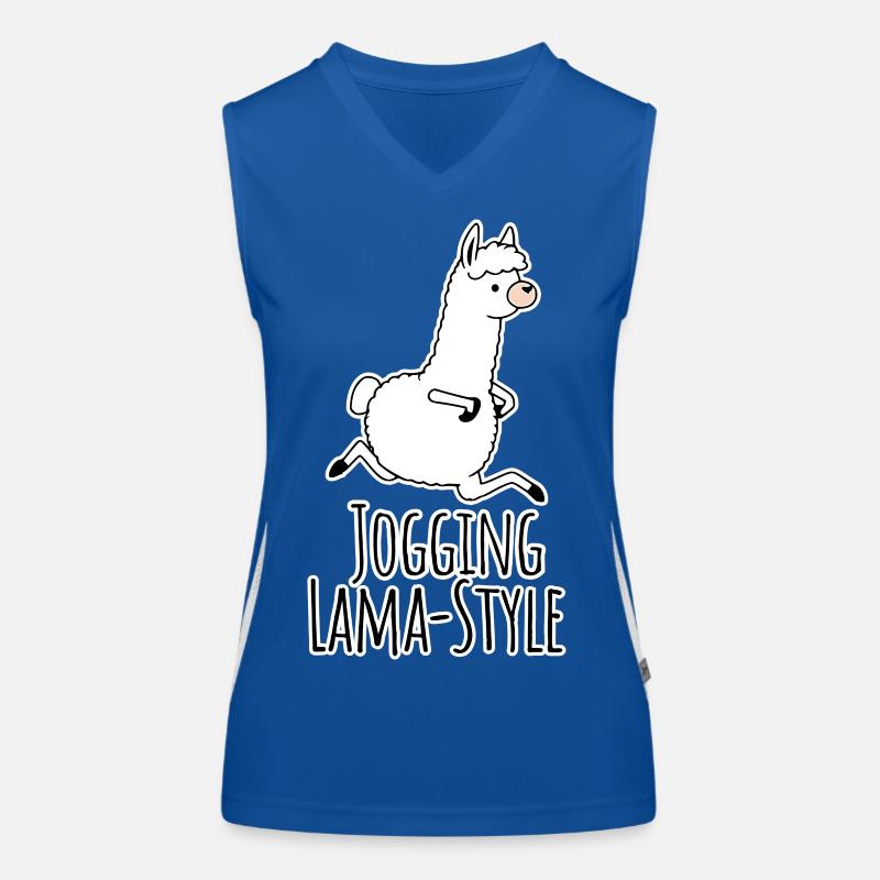 Llama-style joggers! Running silly and having fun at the same time! Women's Functional Contrast Tank Top