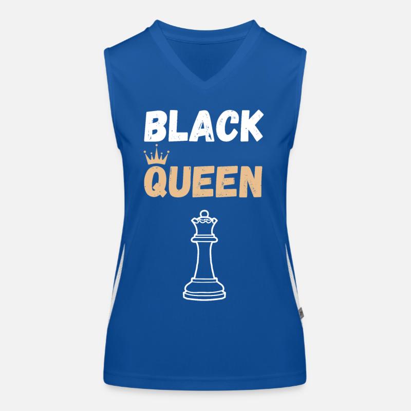 Schach Spruch Geschenk Schachmatt Queens Gambit Funktionelles Kontrast-Tank Top für Frauen