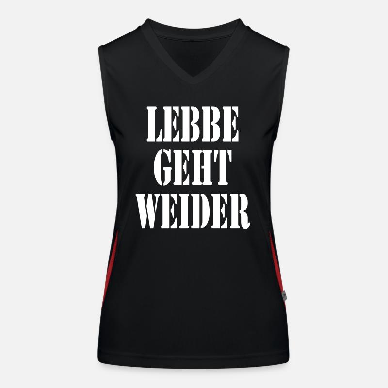 Lebbe geht weiter Funktionelles Kontrast-Tank Top für Frauen