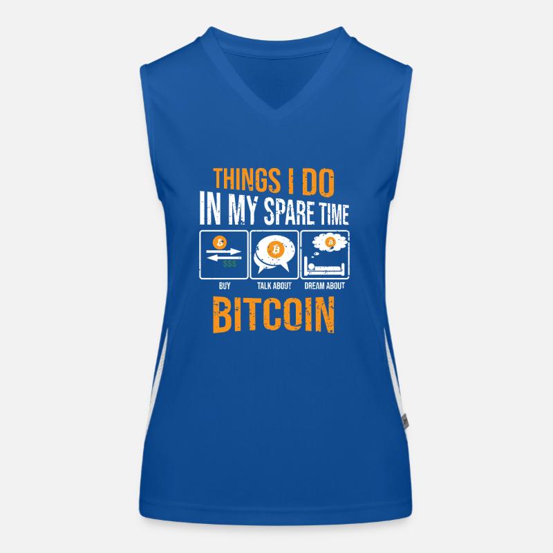 Bitcoin Miner Krypto Funktionelles Kontrast-Tank Top für Frauen