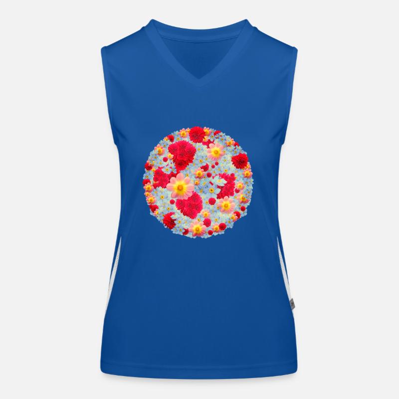 Les bouquets de fleurs Débardeur respirant contrasté Femme