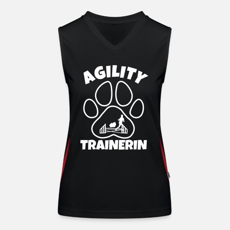Agility Trainerin Funktionelles Kontrast-Tank Top für Frauen