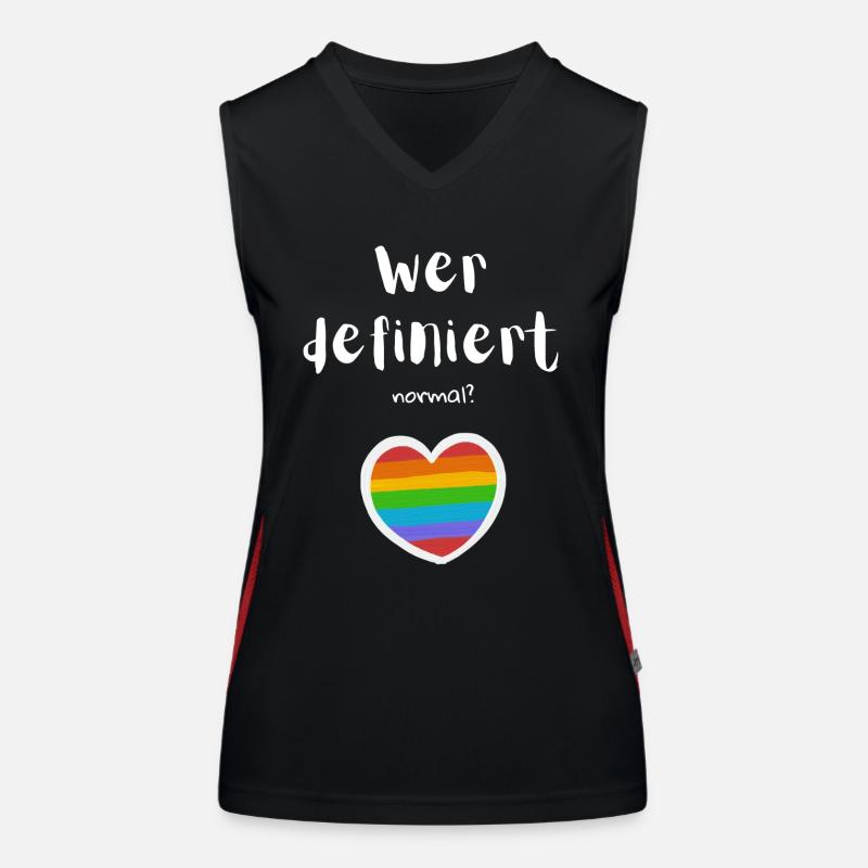 Wer definiert normal? Funktionelles Kontrast-Tank Top für Frauen