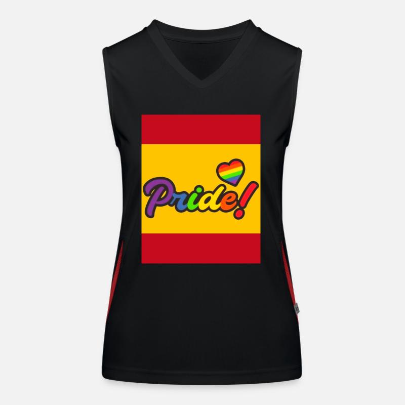 Gay Pride Funktionelles Kontrast-Tank Top für Frauen
