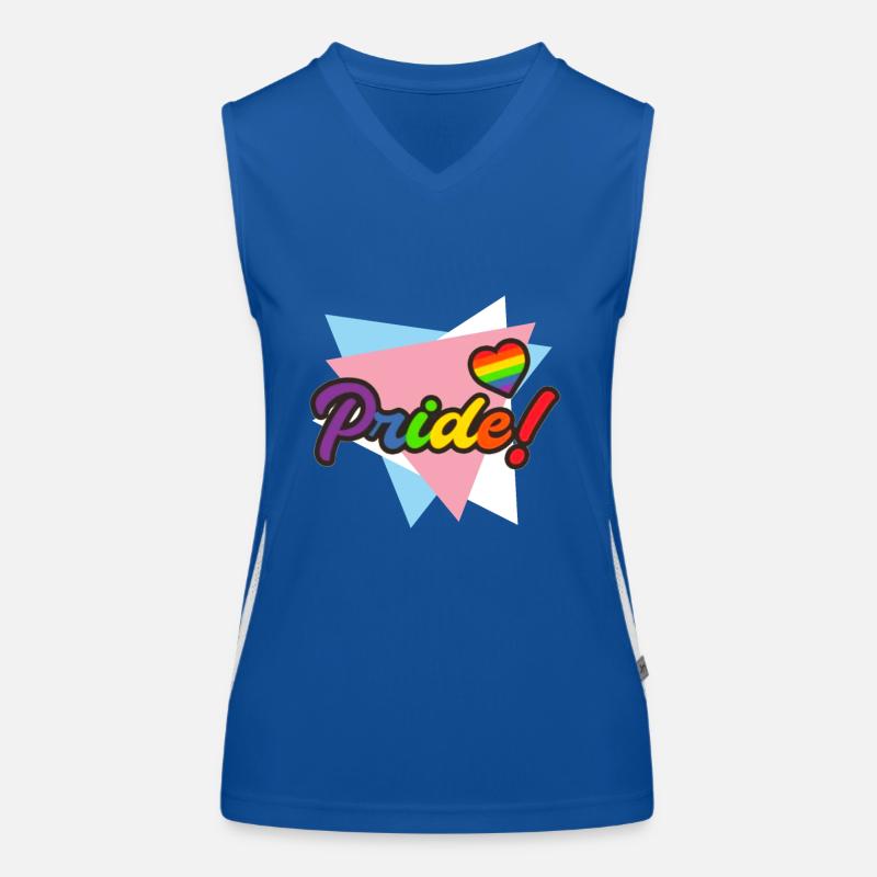 Trans Pride Women's Functional Contrast Tank Top