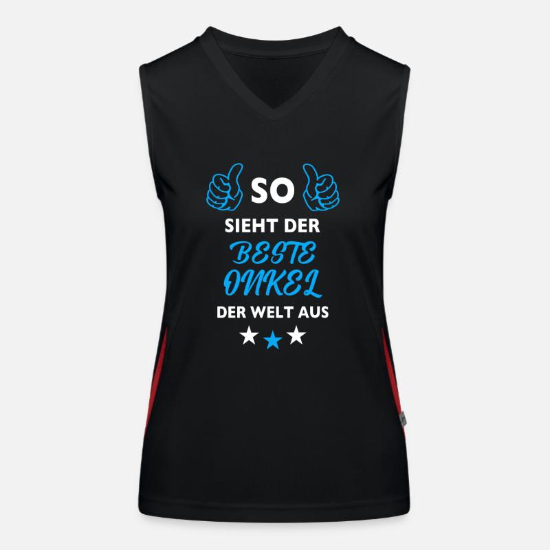 So sieht der beste Onkel der Welt aus Funktionelles Kontrast-Tank Top für Frauen