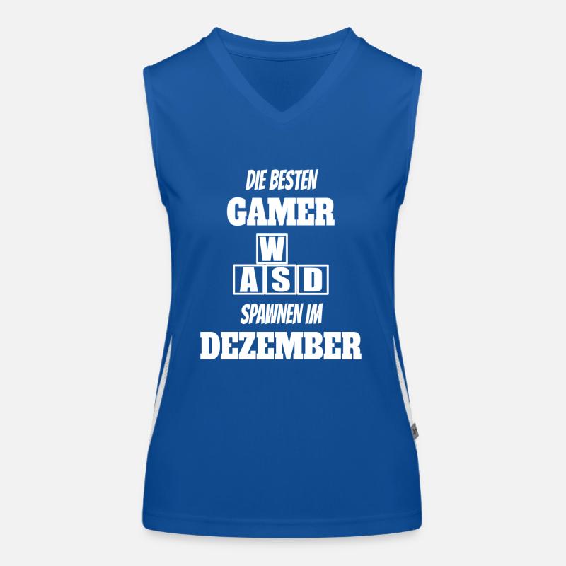 Game Gaming Geburtstag Dezember Konsole Controller Funktionelles Kontrast-Tank Top für Frauen