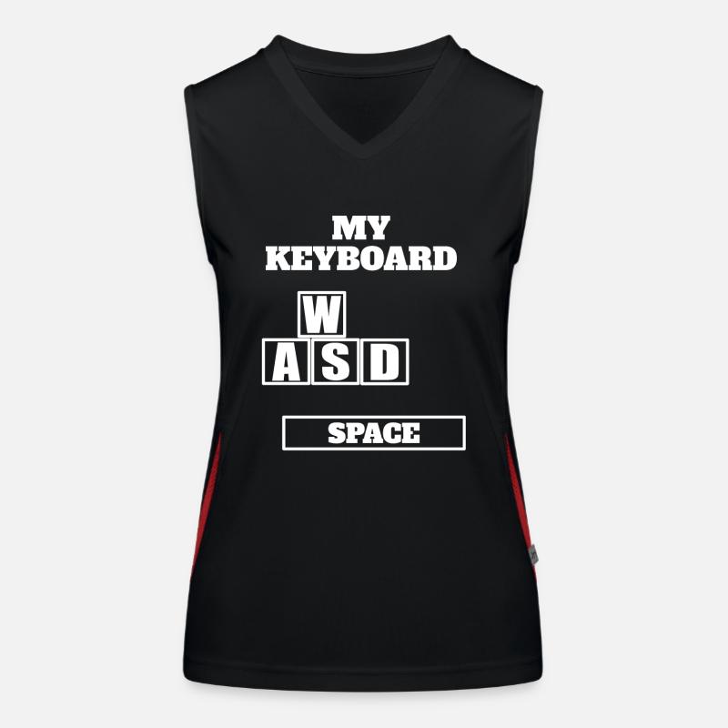 Game Player Console Controller Online Graphics lol Women's Functional Contrast Tank Top