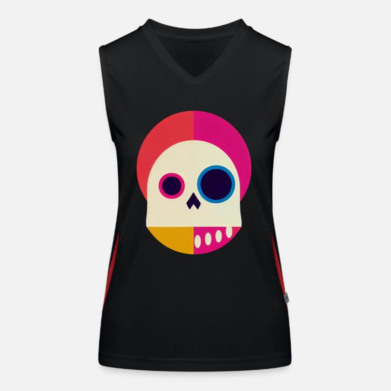 Der untote Clown Funktionelles Kontrast-Tank Top für Frauen