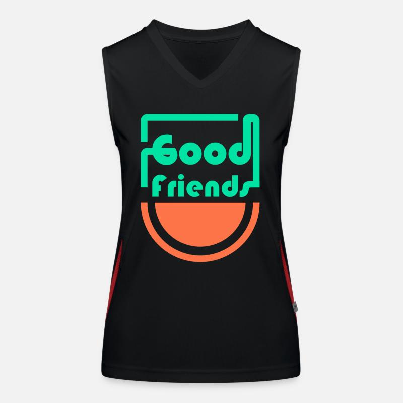 Gute Freunde Funktionelles Kontrast-Tank Top für Frauen