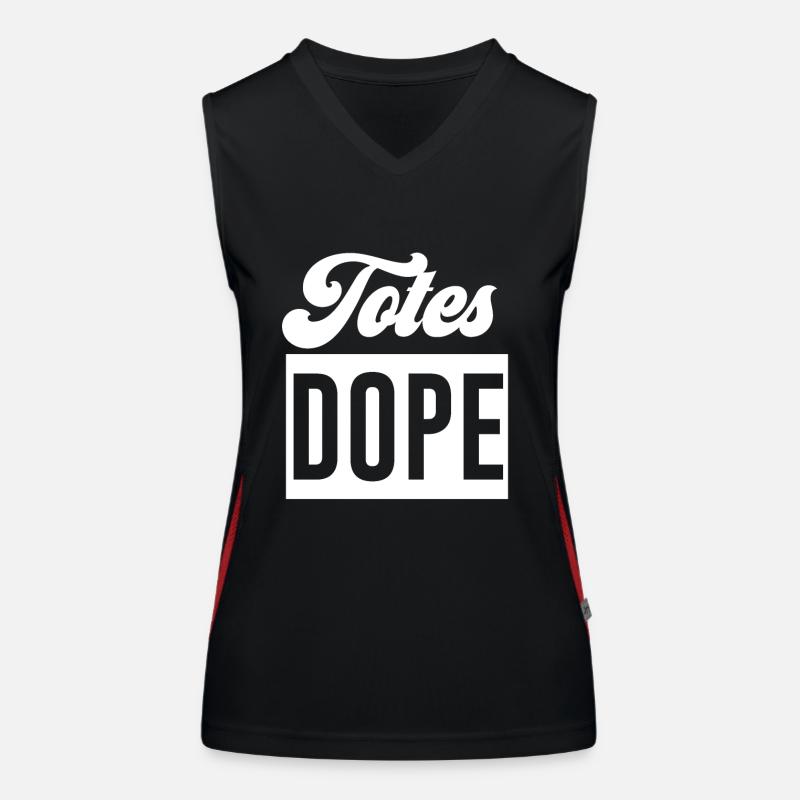 Slogan tee Débardeur respirant contrasté Femme
