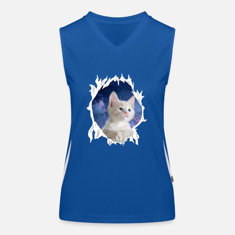 Süßes 3D Kätzchen Katze - Geschenk Funktionelles Kontrast-Tank Top für Frauen