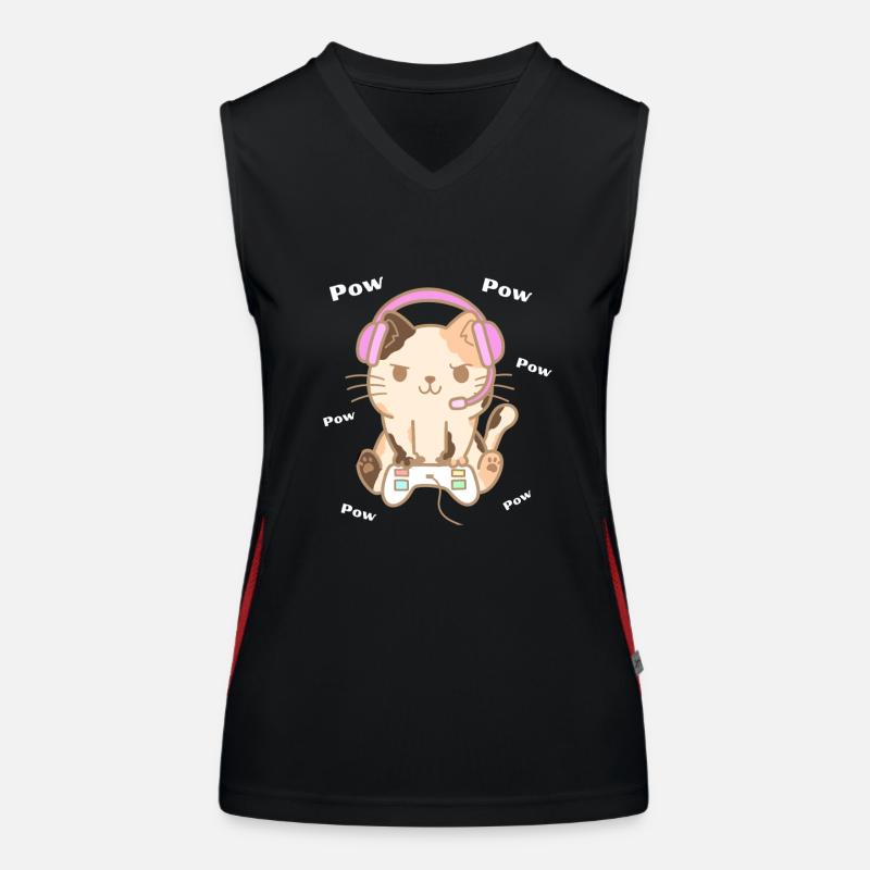 Gamingcat Débardeur respirant contrasté Femme