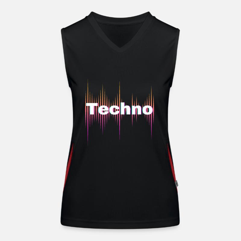 Techno Funktionelles Kontrast-Tank Top für Frauen
