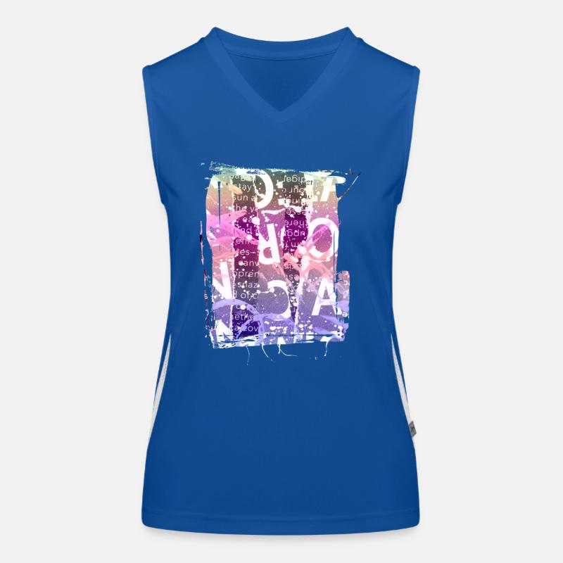 Zeitungsausschnitte Scrapbook Zeitschriften Alphabet Code Funktionelles Kontrast-Tank Top für Frauen