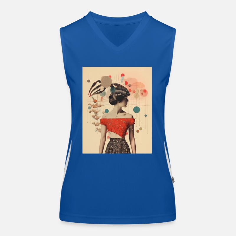 Scorpio collage Women's Functional Contrast Tank Top