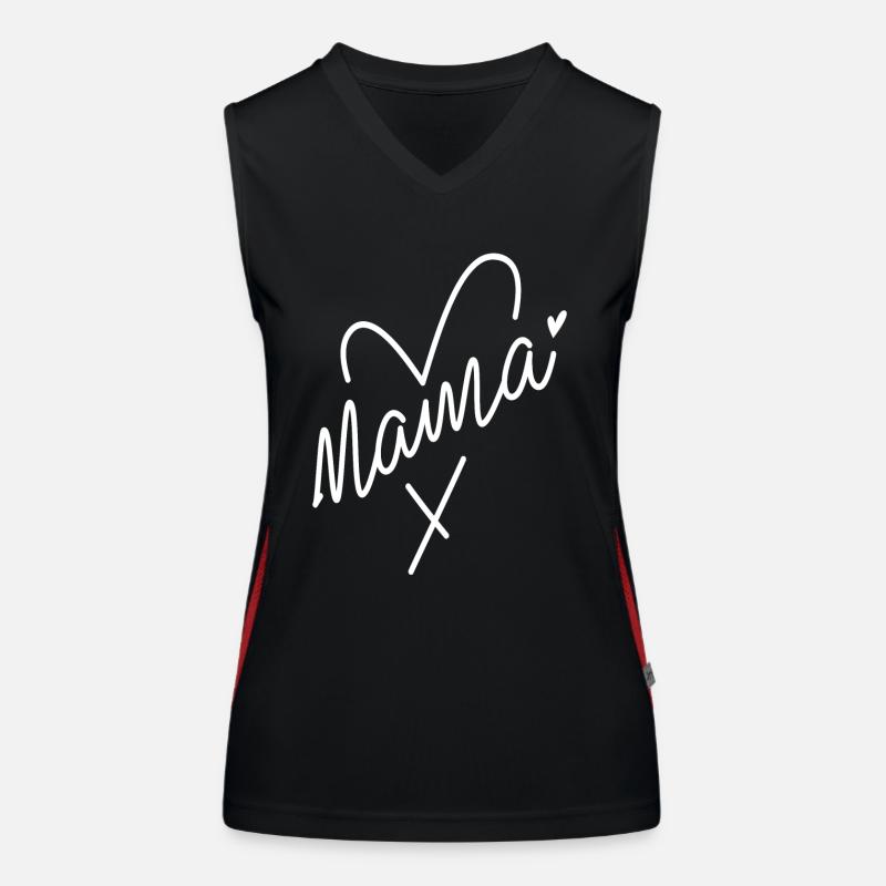 Mama Motiv | Geschenkidee zum Muttertag Funktionelles Kontrast-Tank Top für Frauen