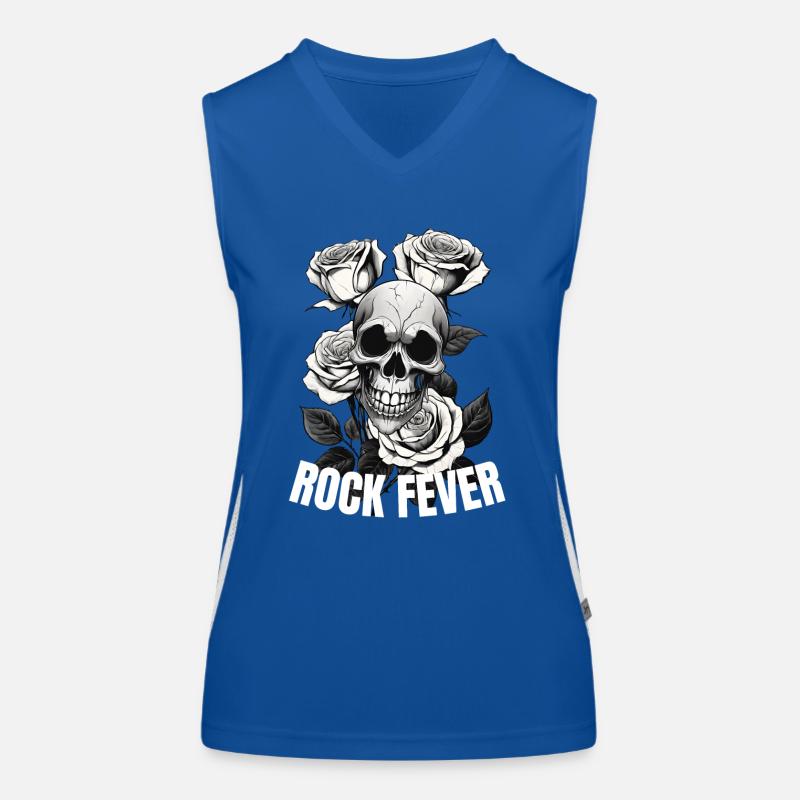Rock Fever Skull Women's Functional Contrast Tank Top