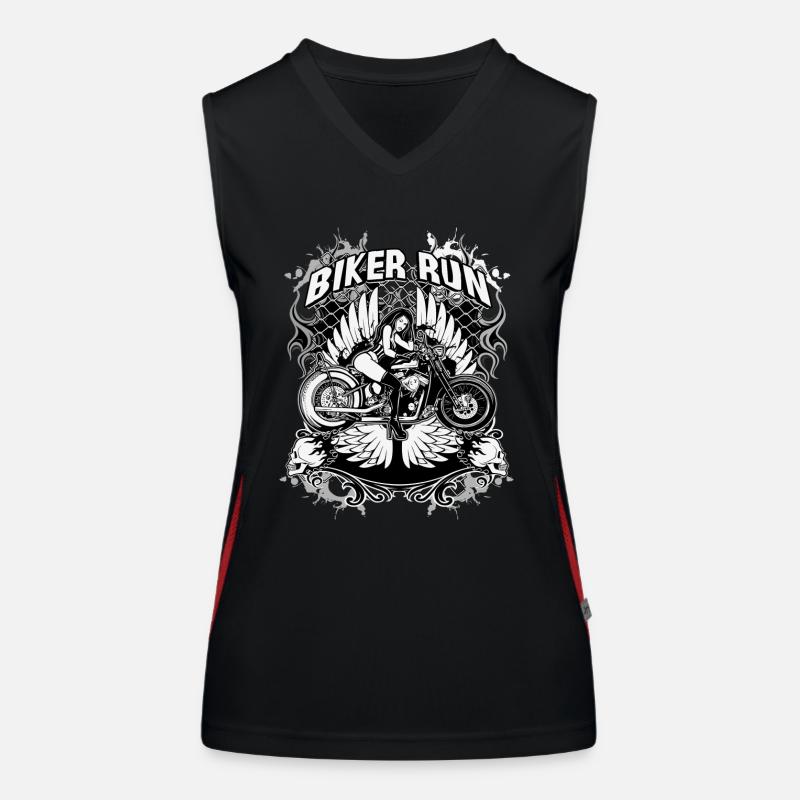 Biker Funktionelles Kontrast-Tank Top für Frauen