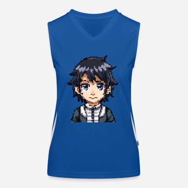 Figurine d’anime en 8 bits Débardeur respirant contrasté Femme